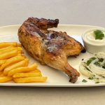 Demi Poulet grillé à l'ail